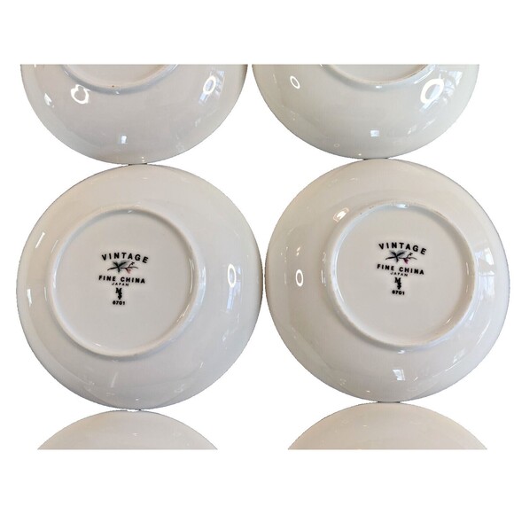 6 Fine China of Japan Vintage Fruit Dessert Bowls 5 ½" 6701 - Picture 7 of 9